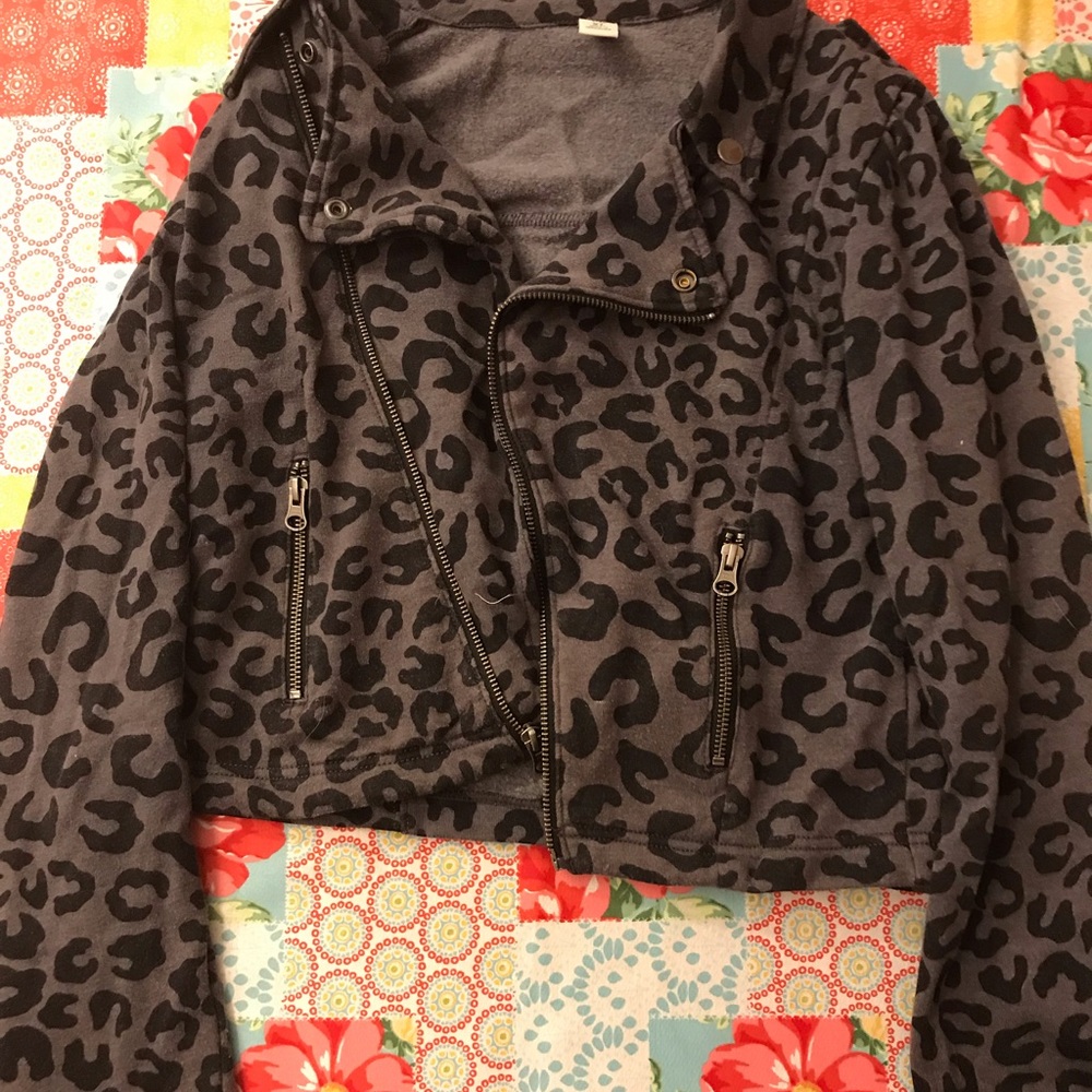 Old Navy fleece Moto jacket (kids XL)